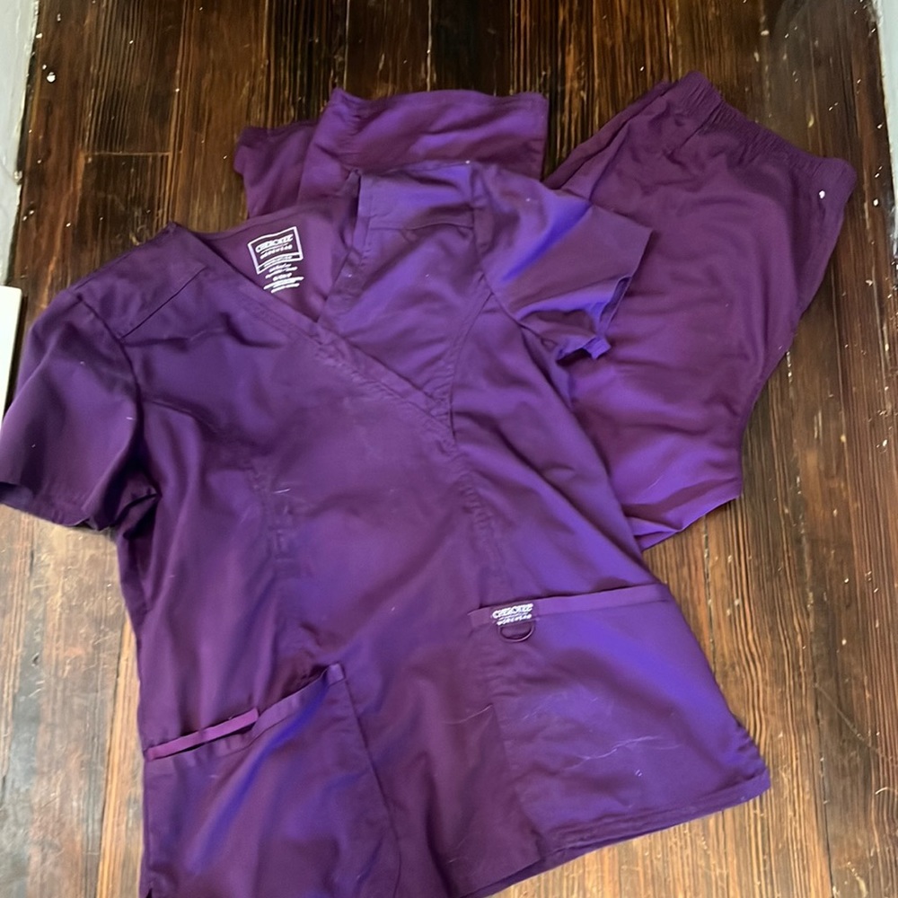 Purple Cherokee scrub set